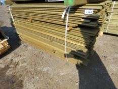 LARGE PACK OF SHIPLAP UNTREATED TIMBER FENCE CLADDING BOARDS, 1.6M - 1.8MLENGTH X 100MM WIDTH APPRO