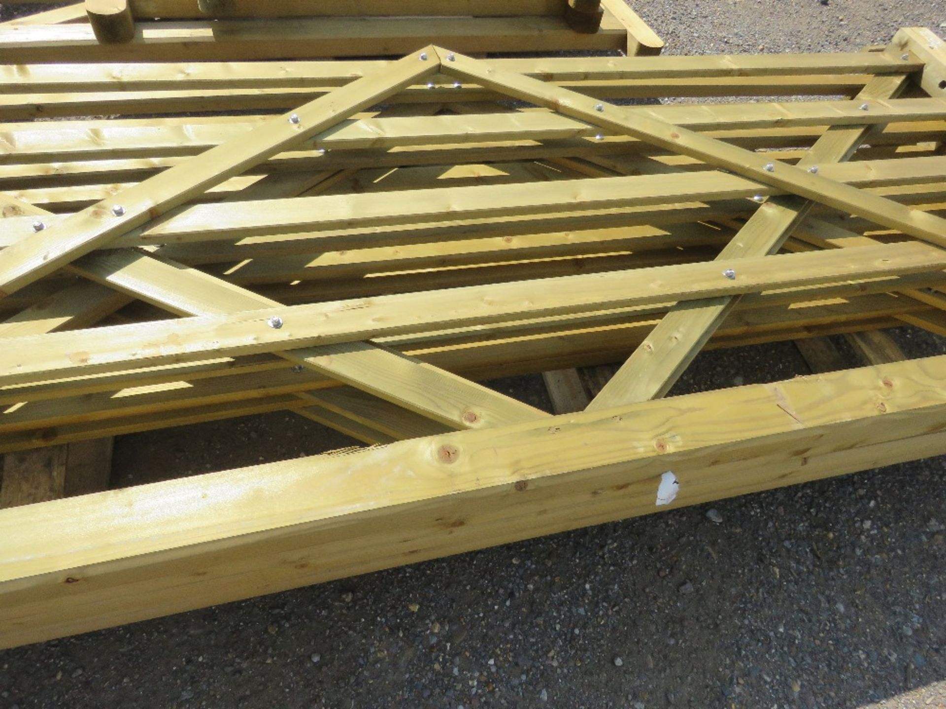 4 X TIMBER FIELD GATES @ 3M LENGTH APPROX. - Image 4 of 6