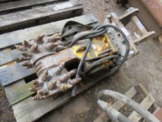 ROCK WHEEL D10 BG5 TWIN HEAD ROCK GRINDING HEAD/PLANER FOR EXCAVATOR. ON 45MM PINS. WORKING WHEN R