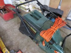 BLACK AND DECKER 30CM WIDE ELECTRIC MOWER WITH COLLECTOR. NO VAT ON HAMMER PRICE.