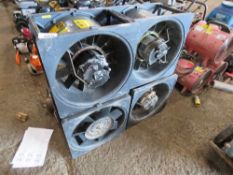 4 X CYCLONE EXTRACTOR FANS. UNTESTED, CONDITION UNKNOWN.