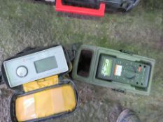 TV SIGNAL METER AND MULTIMETER.