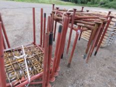 10 X METAL FRAMED STACKING STILLAGES. NO VAT ON HAMMER PRICE.