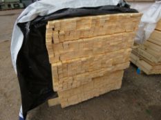 LARGE PACK OF UNTREATED VENETIAN SLAT TIMBER CLADDING. 1.83M LENGTH X 45MM WIDTH X 16MM DEPTH APPROX