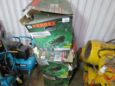 3 X FERREX LION CORDLESS MOWERS, IN BOXES. ASSUMED TO HAVE NO BATTERIES, UNTESTED, CONDITION UNKNOWN