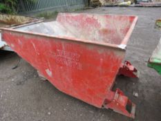 TELEHANDLER FORKLIFT MOUNTED SKIP.