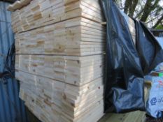 EXTRA LARGE PACK OF UNTREATED MACHINED TIMBER FENCE CLADDING BOARDS, 2M LENGTH X 120MM WIDTH X 20MM