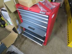 SEALEY TOOL BOX WITH WHEELS, NO KEY.