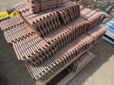 LARGE QUANTITY OF REDLAND CONCRETE ROOF TILES.