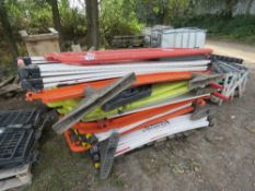 PALLET OF PLASTIC CHAPTER 8 TYPE BARRIERS.