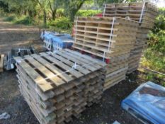 LARGE QUANTITY OF WOODEN PALLETS, 48NO APPROX IN TOTAL. NO VAT ON HAMMER PRICE.