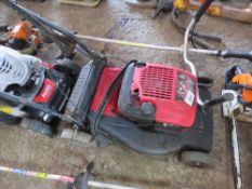 PETROL MOWER, HANDLES NEED ATTENTION. UNTESTED, CONDITION UNKNOWN. NO VAT ON HAMMER PRICE.