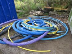 LARGE QUANTITY OF ASSORTED WATER PIPES AND DUCTINGS.