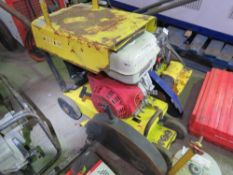 WACKER PETROL ENGINED FLOOR SAW. UNTESTED, CONDITION UNKNOWN.