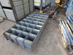 PIGEON HOLE RACKING UNIT. NO VAT ON HAMMER PRICE.