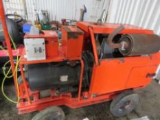 LISTER 3 CYLINDER POWERED WHEELED 15KVA GENERATOR. WHEN TESTED WAS SEEN TO START, RUN AND SHOWED POW