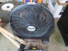 CLARKE 240VOLT FAN. NO VAT ON HAMMER PRICE.