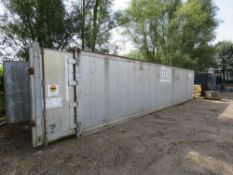 ALUMINIUM 40FT SHIPPING CONTAINER STORE, SOURCED FROM SITE CLOSURE/CLEARANCE. FROM VISUAL APPREARANC