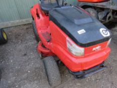 ALKO SOLO RIDE ON MOWER WITH HYDROSTATIC DRIVE. MODEL T20.105.5 HDE-V2. 36£ CUT APPROX. WHEN TESTED