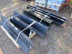 2 X PALLETS OF BLACK LINTELS. 3FT-6FT APPROX. 7NO IN TOTAL.