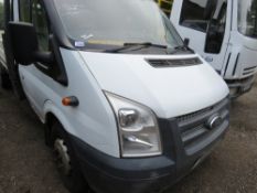 FORD TRANSIT DROPSIDE PICKUP REG:YT13 MMK. TWIN WHEELED. 12FT LENGTH DROPSIDE BODY APPROX. 175,042 R