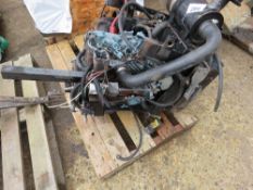 KUBOTA 3 CYLINDER DIESEL ENGINE FROM RANSOMES MOWER. RUNNING WHEN REMOVED.