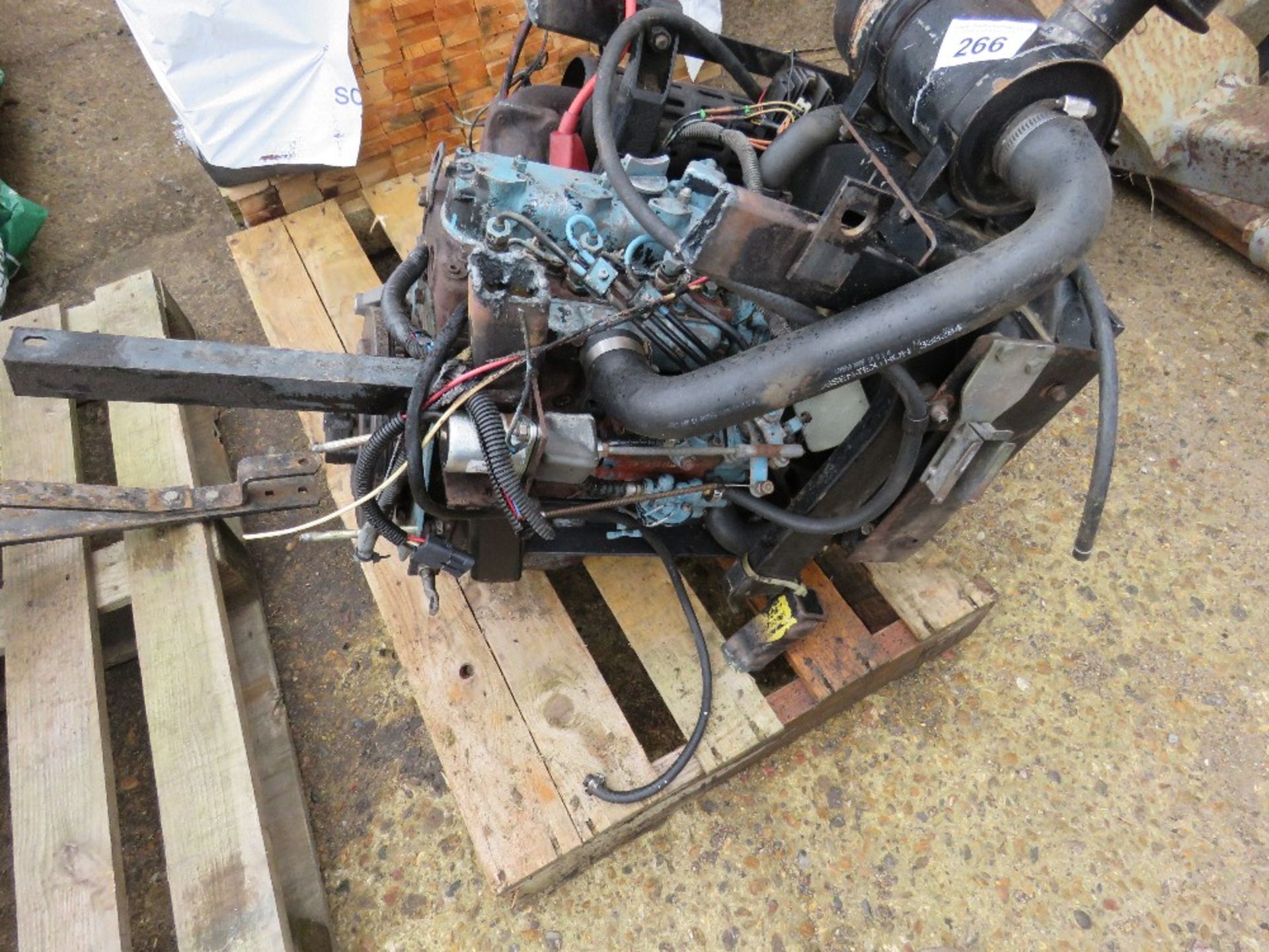 KUBOTA 3 CYLINDER DIESEL ENGINE FROM RANSOMES MOWER. RUNNING WHEN REMOVED.