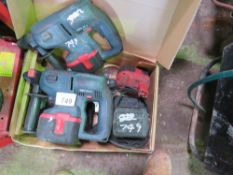 3 X HEAVY DUTY BATTERY DRILLS.UNTESTED, CONDITION UNKNOWN.