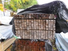 PACK OF H SECTIONED CONSTRUCTION TIMBER, UNTREATED. SIZE: 1.75M LENGTH X 55MM WIDE X 35MM DEPTH APPR