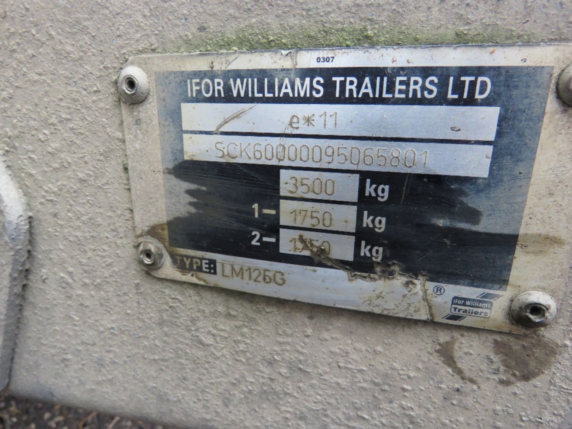 IFOR WILLIAMS LM126G DROP SIDE PLANT TRAILER. 12FT BODY. SN:SCK60000095065801. - Image 4 of 9