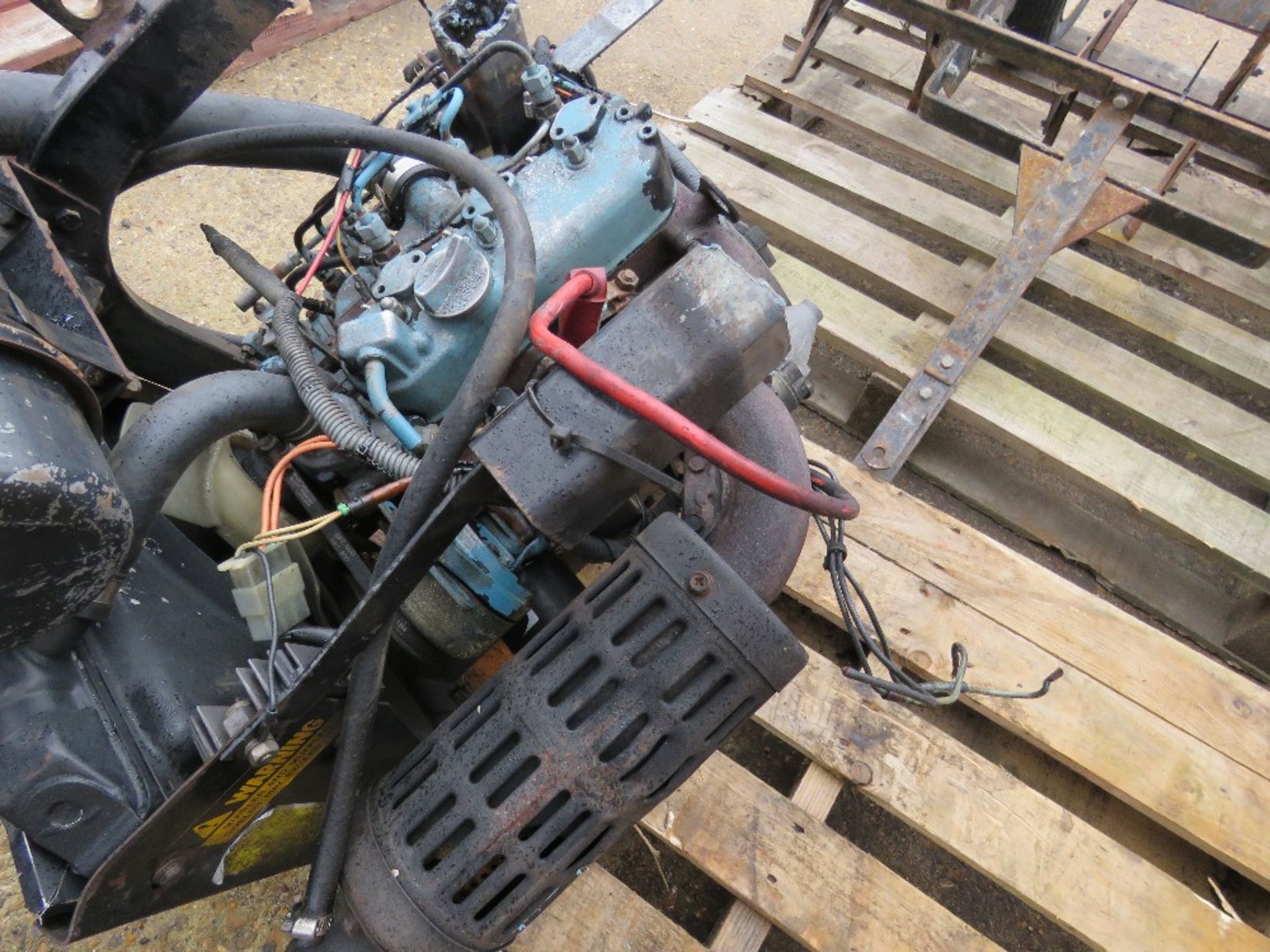 KUBOTA 3 CYLINDER DIESEL ENGINE FROM RANSOMES MOWER. RUNNING WHEN REMOVED. - Image 5 of 5