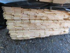 SMALL PACK OF SHIPLAP CLADDING, UNTREATED. SIZE: 1.72M LENGTH X 100MM WIDE APPROX.