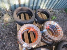 PALLET CONTAINING 10 X ASSORTED MOTORBIKE TYRES, SOURCED FROM COMPANY LIQUIDATION. THIS LOT IS SOL