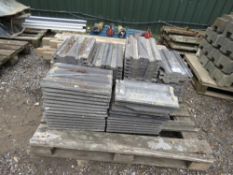 PALLET OF MARLEY GREY CONCRETE ROOF TILES. NO VAT ON HAMMER PRICE.