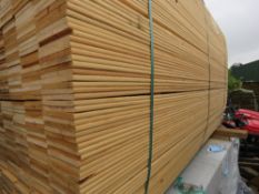 LARGE PACK OF HIT AND MISS TIMBER CLADDING BOARDS, UNTREATED. 1.74M LENGTH X 95MM WIDTH APPROX.