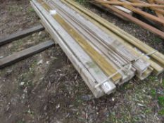 9 X WOODEN POSTS, 8FT LENGTH APPROX.