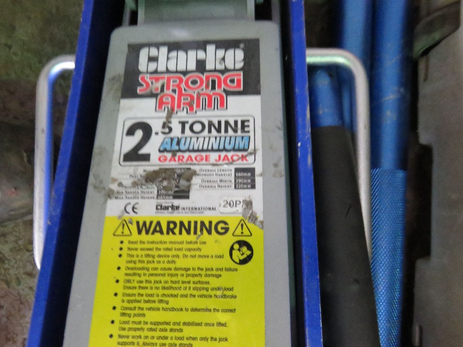 CLARKE 2.5TONNE TROLLEY JACK, UNTESTED. - Image 2 of 2