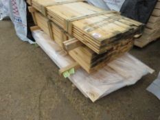 3 X PACKS OF SHIPLAP TIMBER CLADDING BOARDS, UNTREATED. 1.83M AND 1.77M LENGTH X 95MM WIDTH APPROX