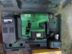 HITACHI 24VOLT BATTERY DRILL WITH CHARGER.