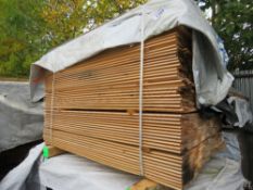 LARGE PACK OF SHIPLAP CLADDING BOARDS., UNTREATED. SIZE: 1.42M LENGTH X 100MM WIDE APPROX.