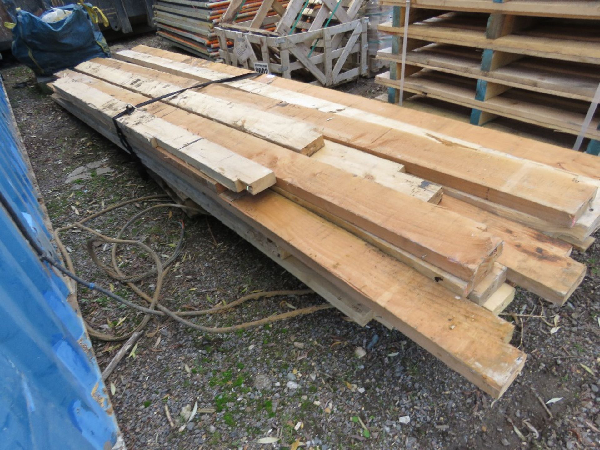 LARGE BUNDLE OF PRE USED TIMBERS, MOST 6" X 2" AND BEING 9FT - 16FT LENGTH APPROX. SOLD UNDER THE A - Image 2 of 5