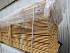 LARGE PACK OF SHIPLAP TIMBER CLADDING BOARDS, UNTREATED. MAJORITY 1.73M LENGTH X 95MM WIDTH APPROX B