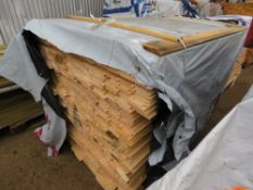 EXTRA LARGE PACK OF SHIPLAP TIMBER CLADDING BOARDS, UNTREATED. 1.72M LENGTH X 95MM WIDTH APPROX.