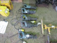 5 X MAKITA 110VOLT RECIPROCATING SAWS.SOLD UNDER THE AUCTIONEERS MARGIN SCHEME THEREFORE NO VAT WILL