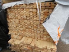 LARGE PACK OF UNTREATED U AND H PROFILED FENCE PANEL TIMBERS. U PROFILED TIMBERS ARE SIZE: 1.83 M