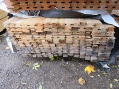 PACK OF H SECTIONED CONSTRUCTION TIMBER, UNTREATED. SIZE: 1.75M LENGTH X 55MM WIDE X 35MM DEPTH APPR