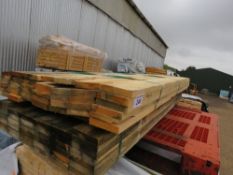 SMALL PACK OF SAWN TIMBER BOARDS, 100MM X 20MM @ 1.83M LENGTH APPROX.