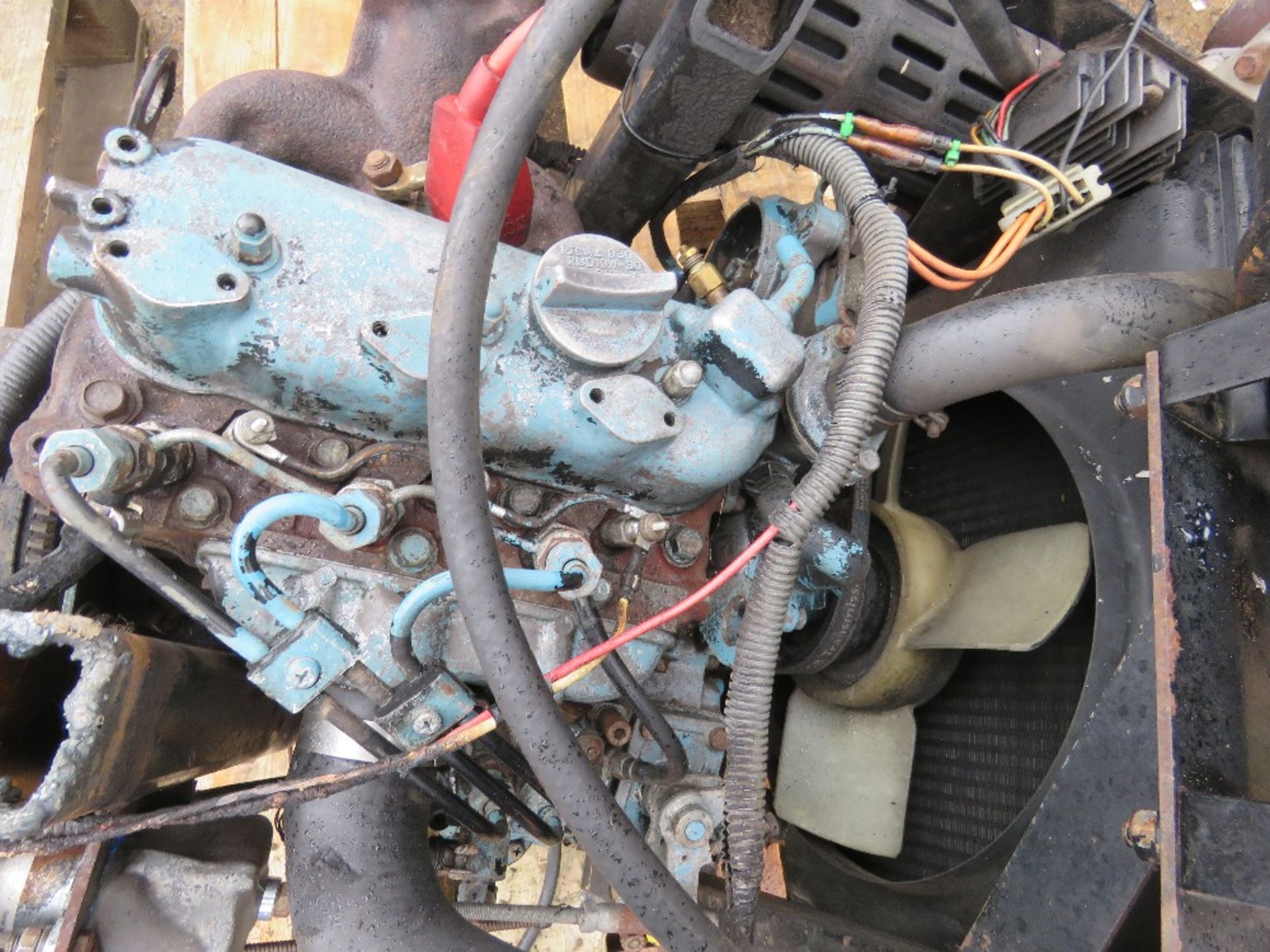 KUBOTA 3 CYLINDER DIESEL ENGINE FROM RANSOMES MOWER. RUNNING WHEN REMOVED. - Image 3 of 5