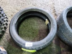 2 X 100/80-17 MOTORBIKE TYRES, SOURCED FROM COMPANY LIQUIDATION. THIS LOT IS SOLD UNDER THE AUCTIONE
