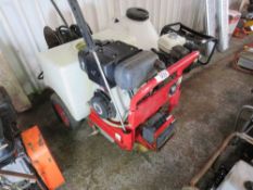 YANMAR DIESEL ENGINED PRESSURE WASHER WITH TANK. NO KEYS BUT WHNE TESTED WE SAW IT RUNNING ON LOW RE